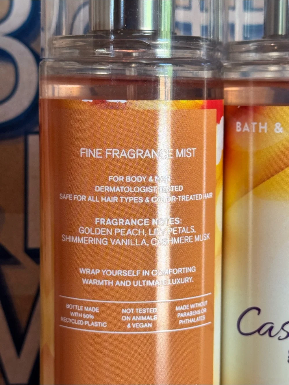 NEW B&BW (2) Cashmere Glow Fragrance mist for body and hair